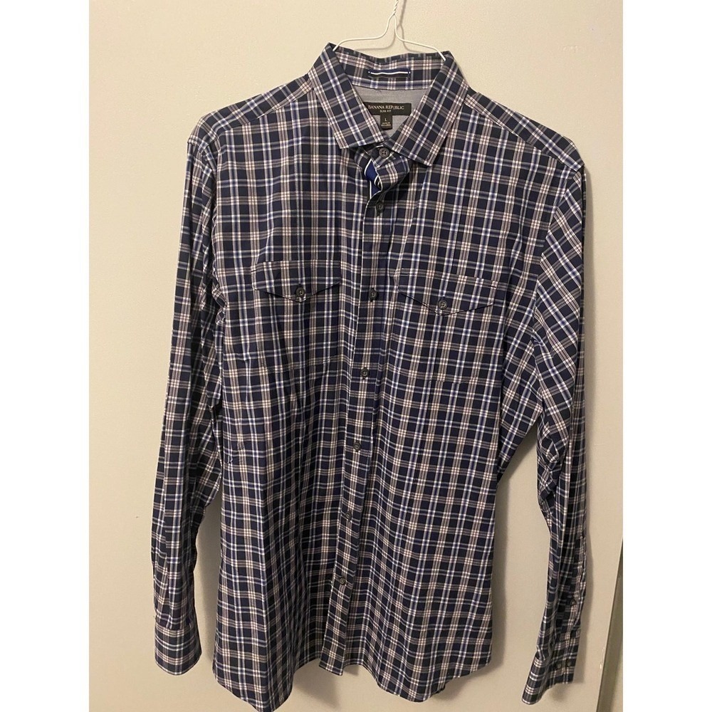 Mens Banana‎ Republic Slim Fit Button-Up